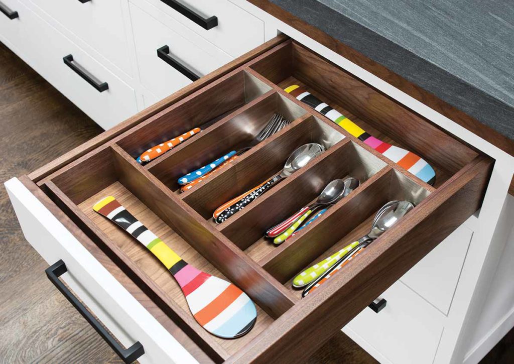 utensil drawer in kitchen