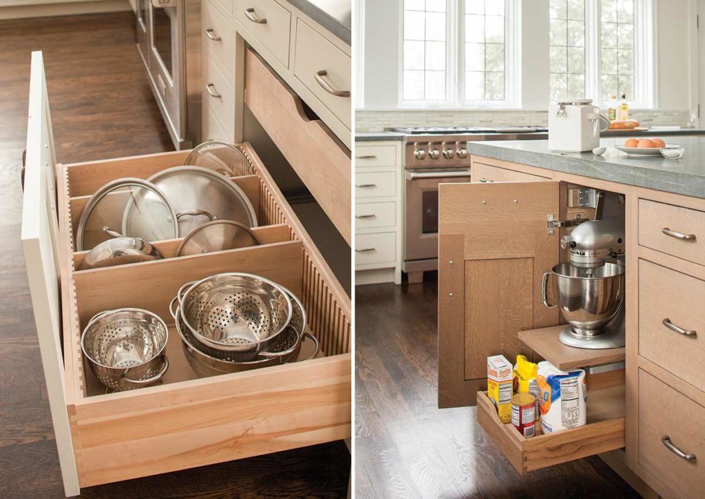 kitchen drawers and pull outs with storage