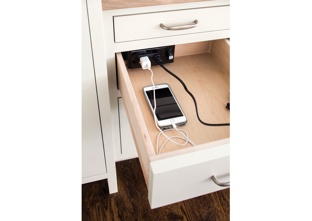 docking drawer with charging station