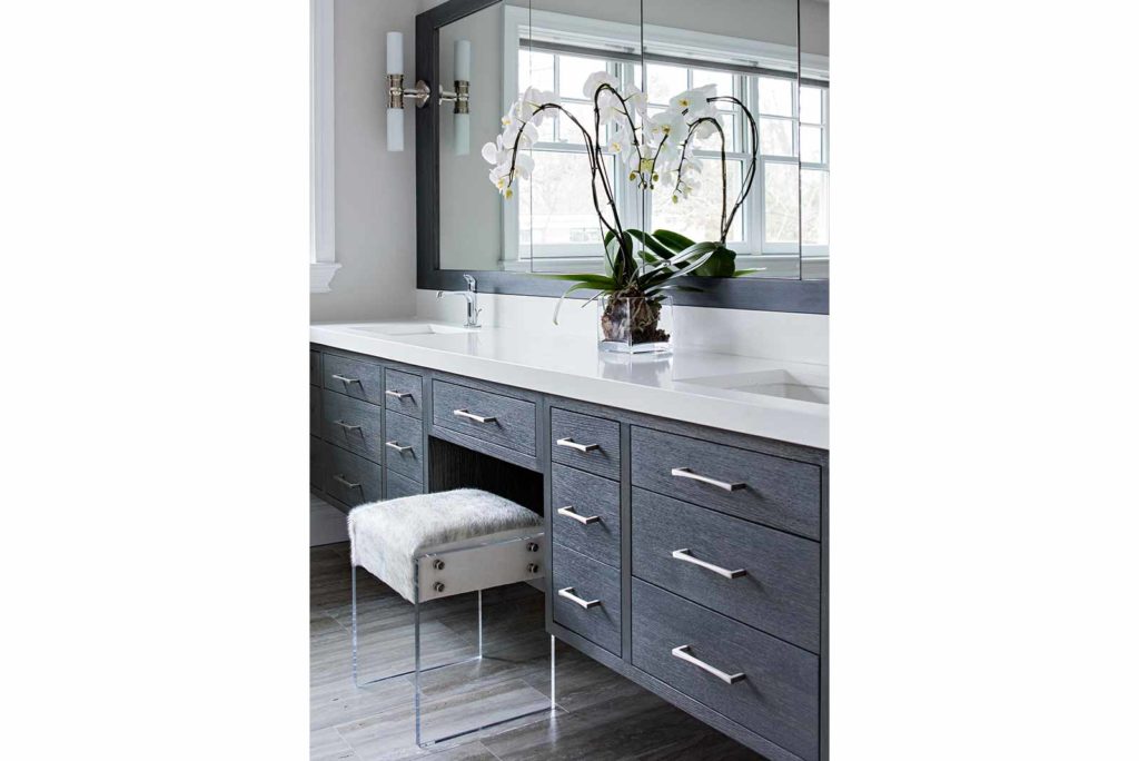 gray bathroom vanity