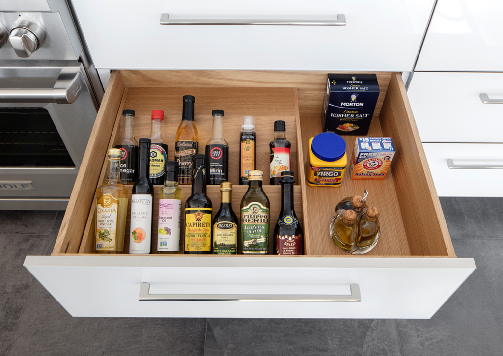 oil and condiment drawer