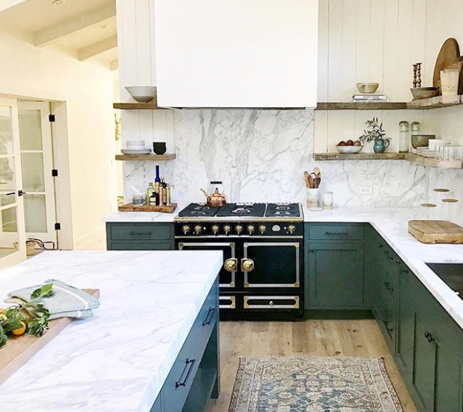 amber interiors green kitchen