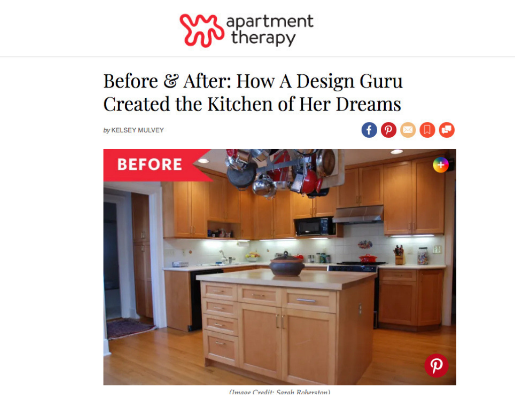 apartment therapy article on kitchen