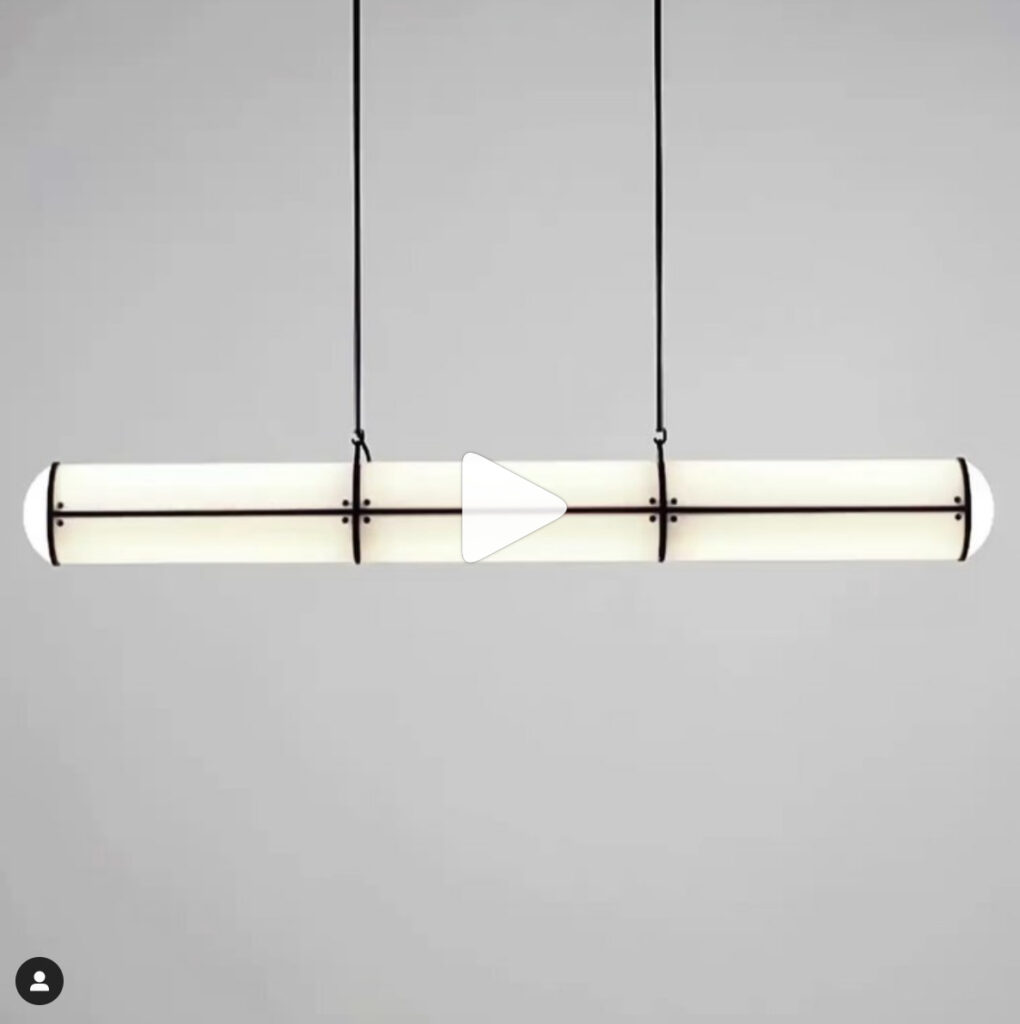 long modern hanging light