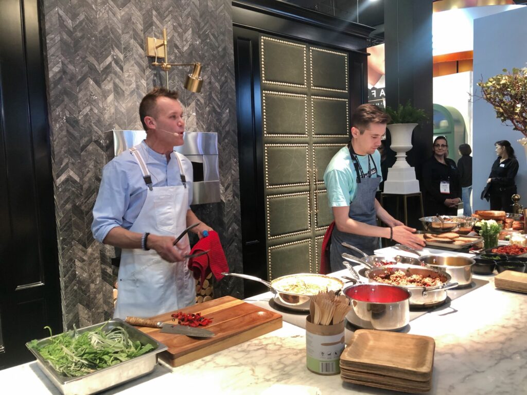 chefs cooking in kitchen
