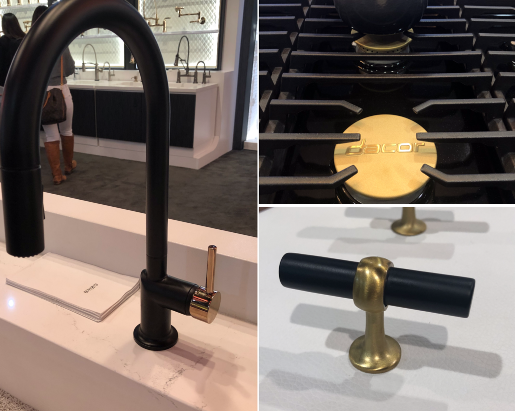 black and gold kitchen accessories