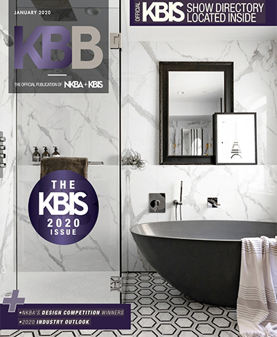 black and white bathroom from kbis