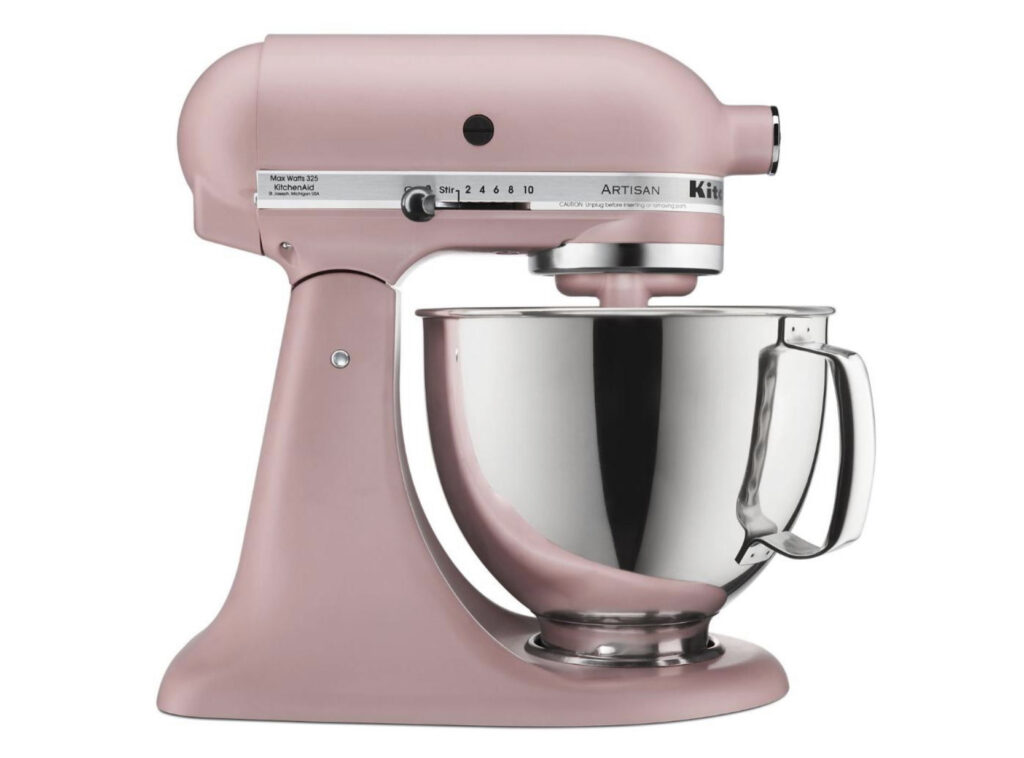 pink kitchen aid mixer