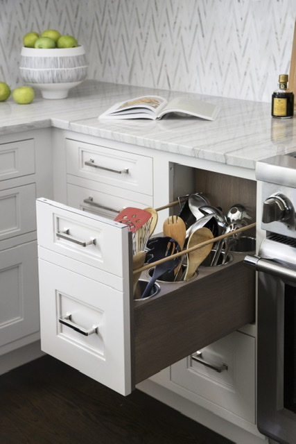 pull out utensil cabinet
