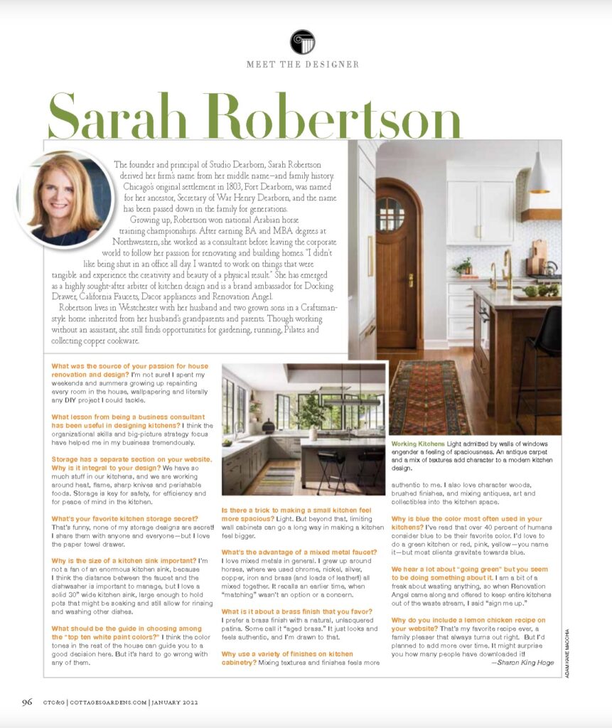 profile on kitchen designer