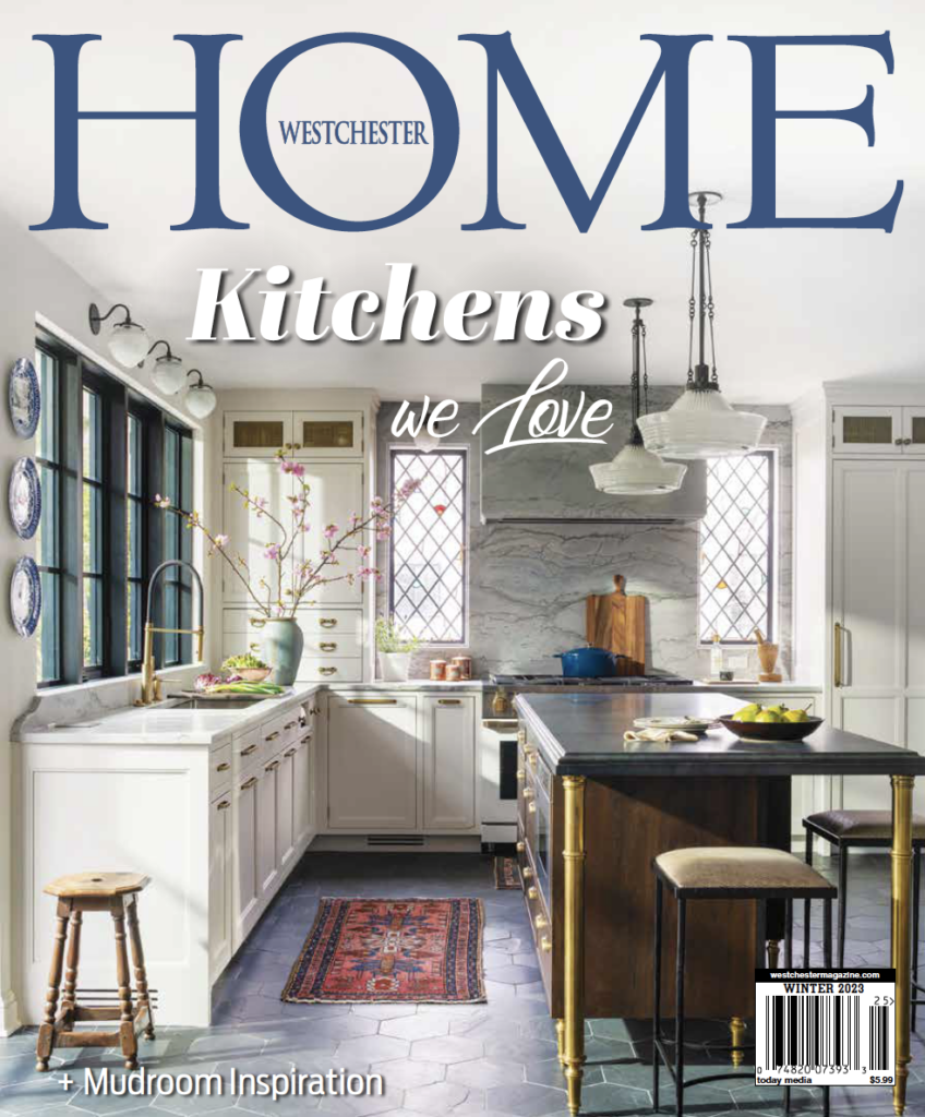 magazine cover with kitchen
