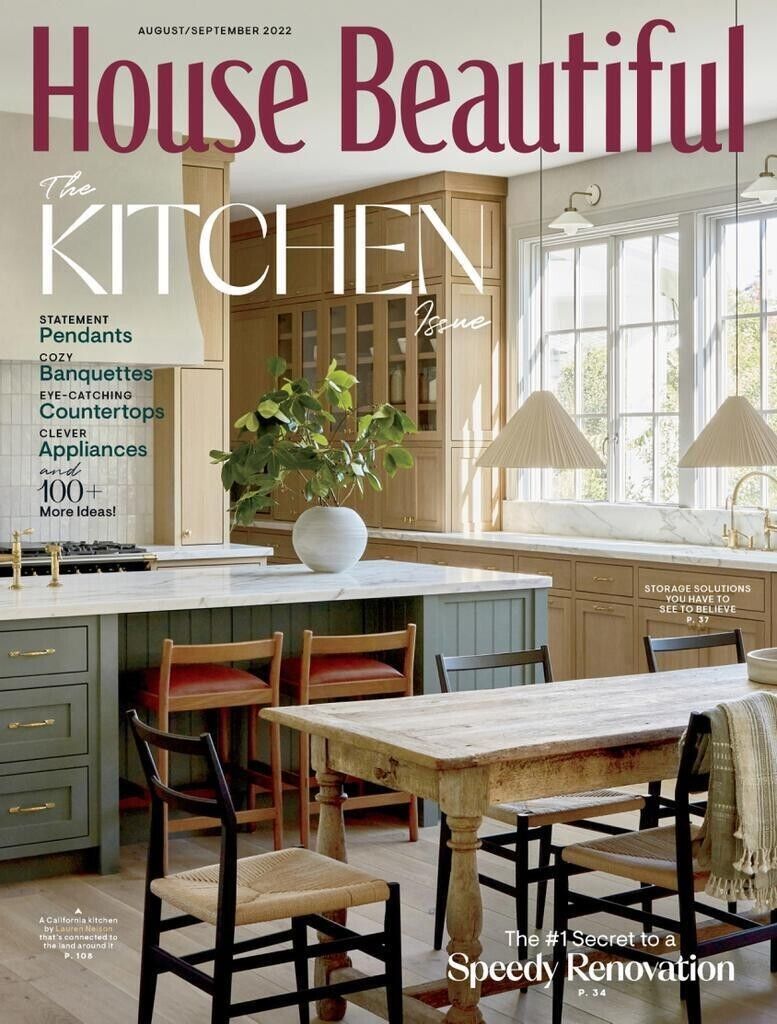 cover of house beautiful magazine