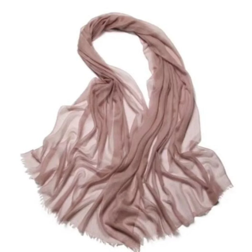 light pink scarf