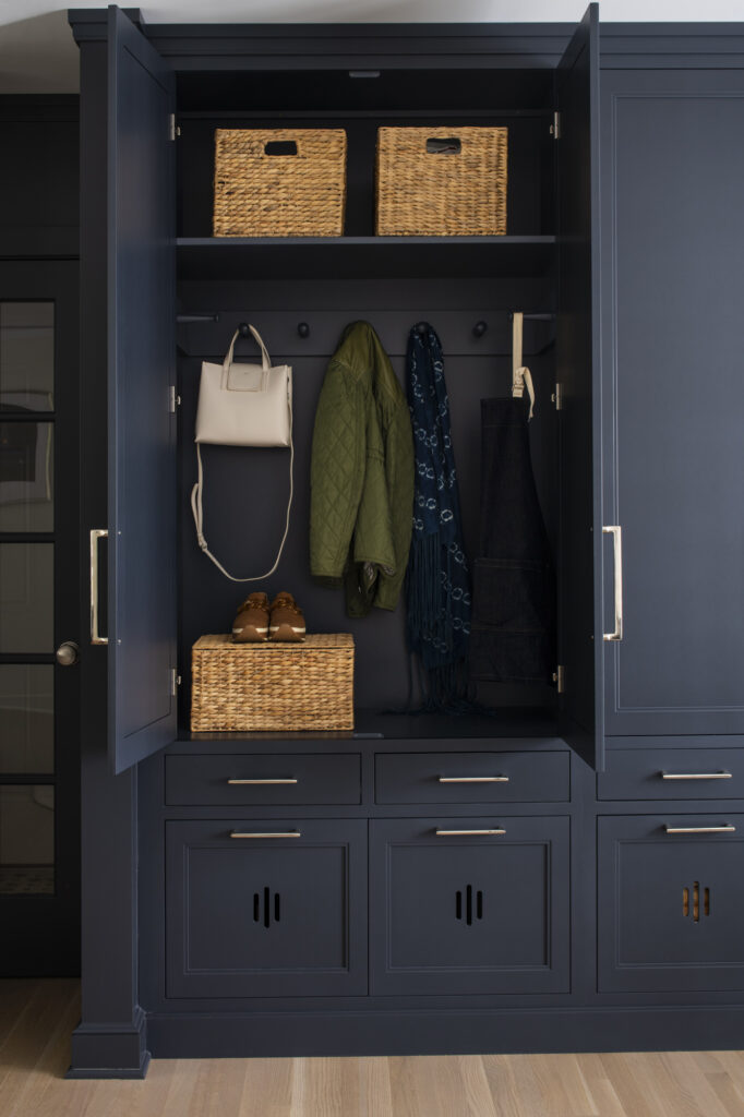 dark cabinet coat closet