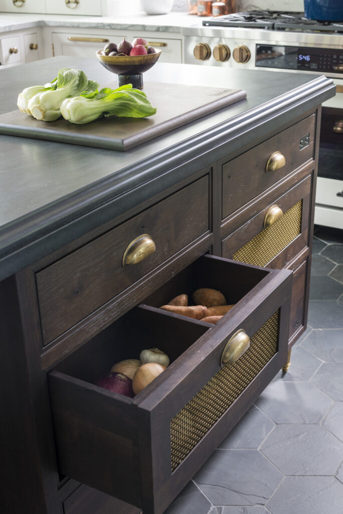 drawer with vents and vegetables