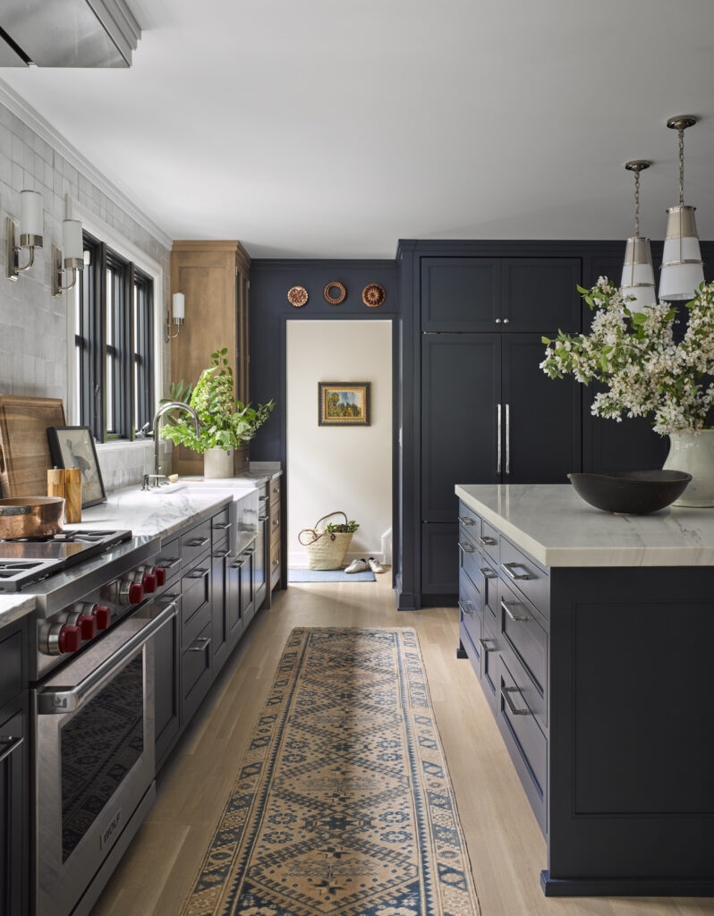 dark kitchen cabinets