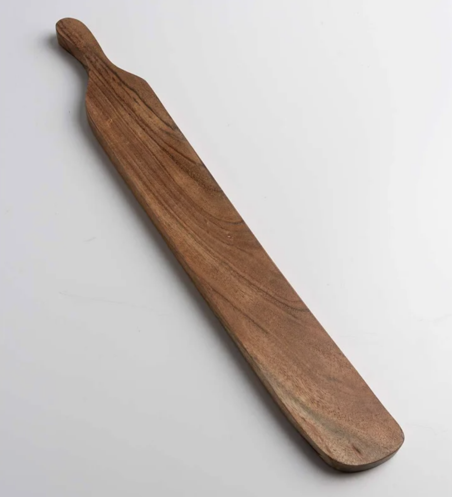 skinny serving board with handle