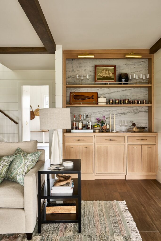 light wood bar